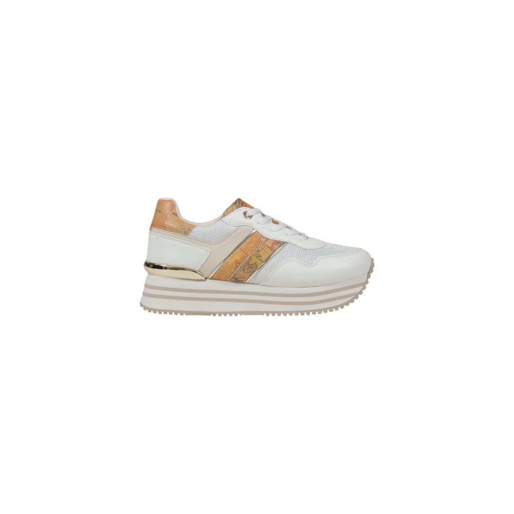 Alviero Martini Prima Classe Weiße Plateau-Sneaker aus Polyethylen
