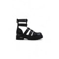 Cult Schwarze Ledersandalen