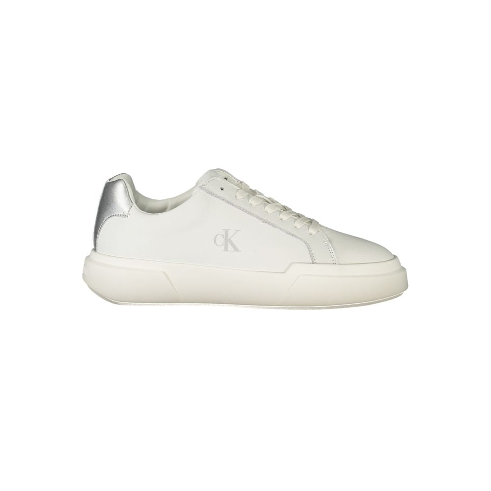 Calvin Klein Bianco Damen-Sneaker aus Polyurethan