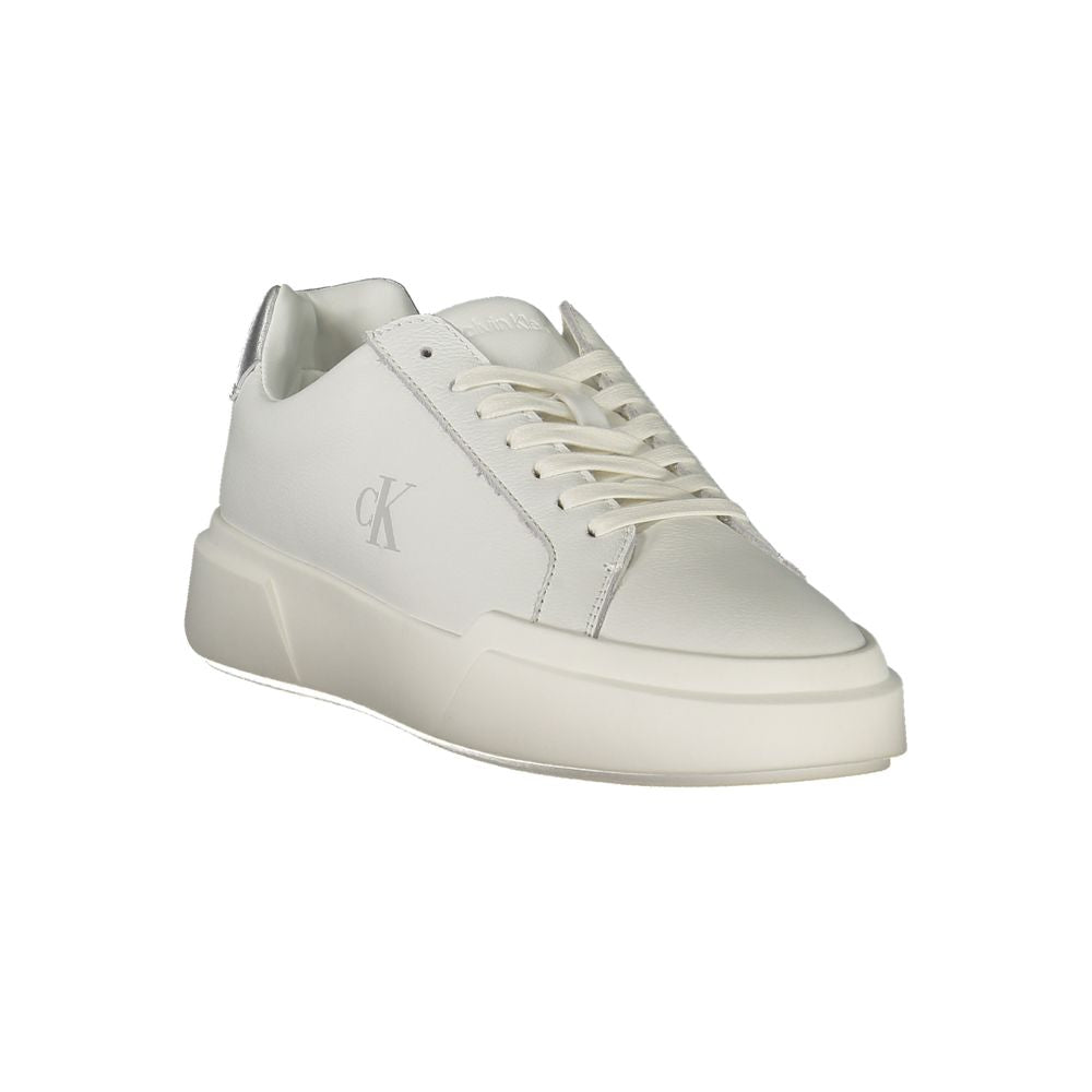 Calvin Klein Bianco Damen-Sneaker aus Polyurethan