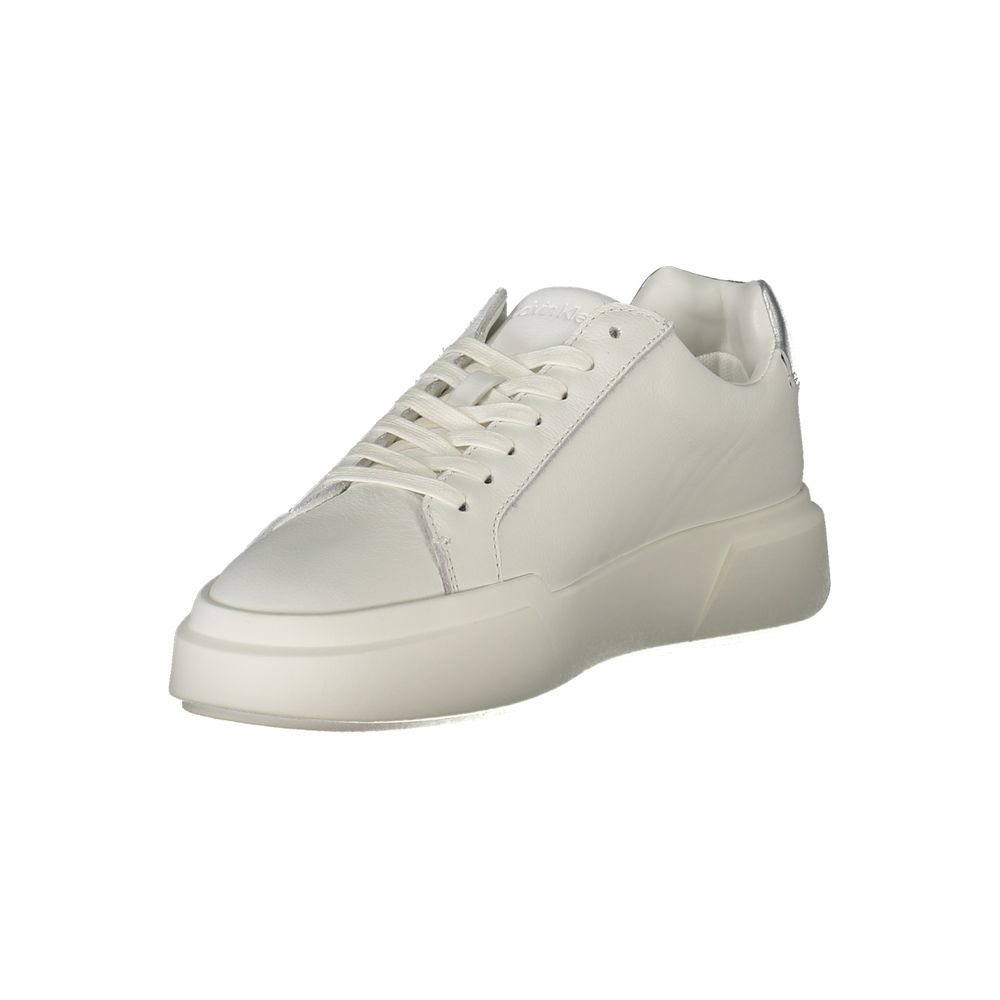 Calvin Klein Bianco Damen-Sneaker aus Polyurethan