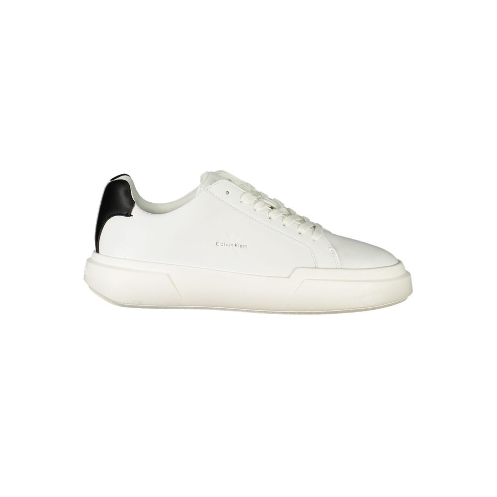 Calvin Klein Bianco Damen-Sneaker aus Polyurethan