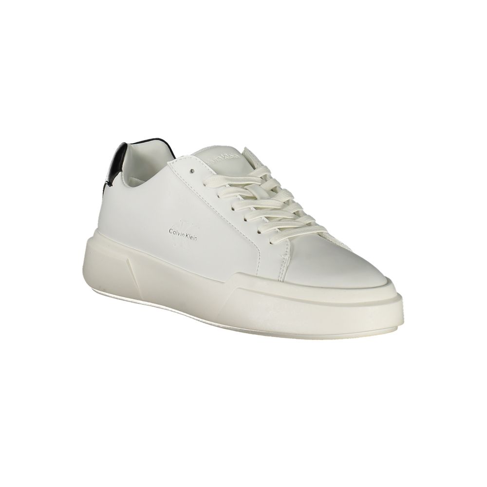 Calvin Klein Bianco Damen-Sneaker aus Polyurethan