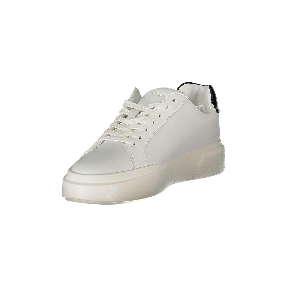 Calvin Klein Bianco Damen-Sneaker aus Polyurethan