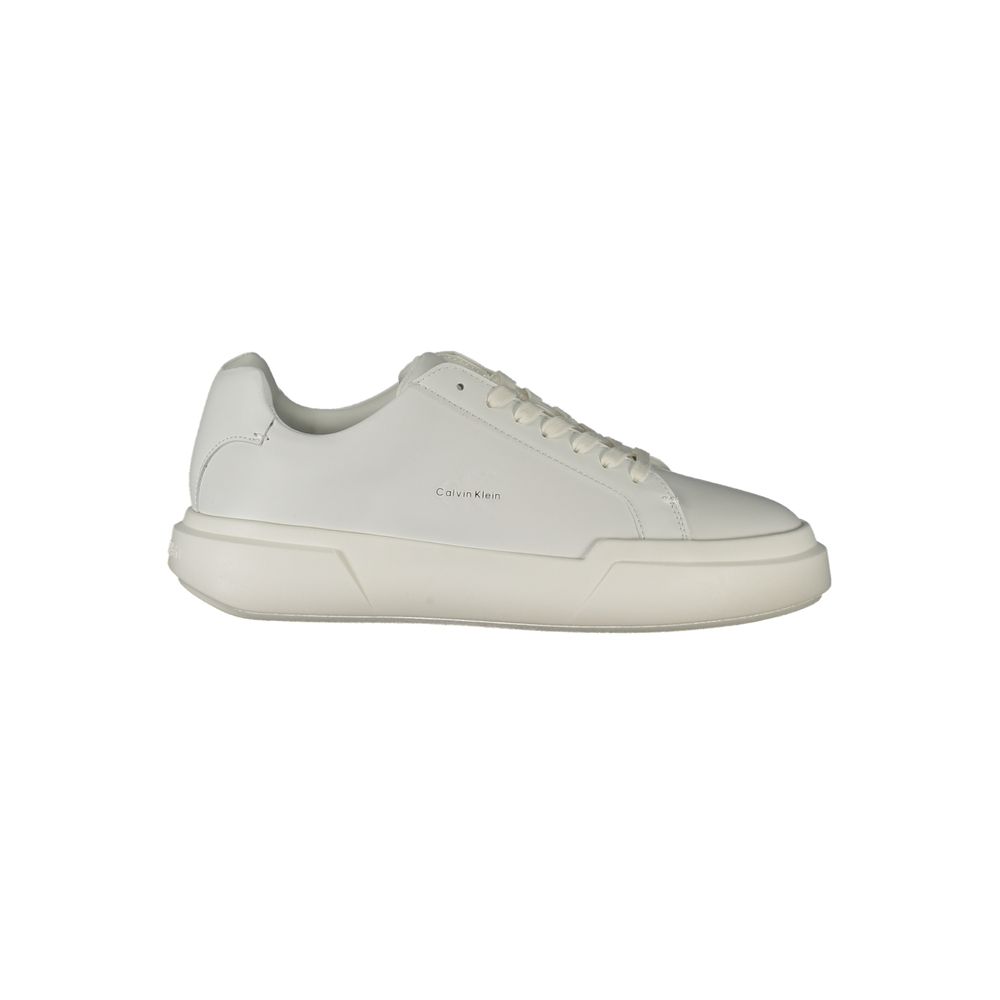 Calvin Klein Bianco Damen-Sneaker aus Polyurethan