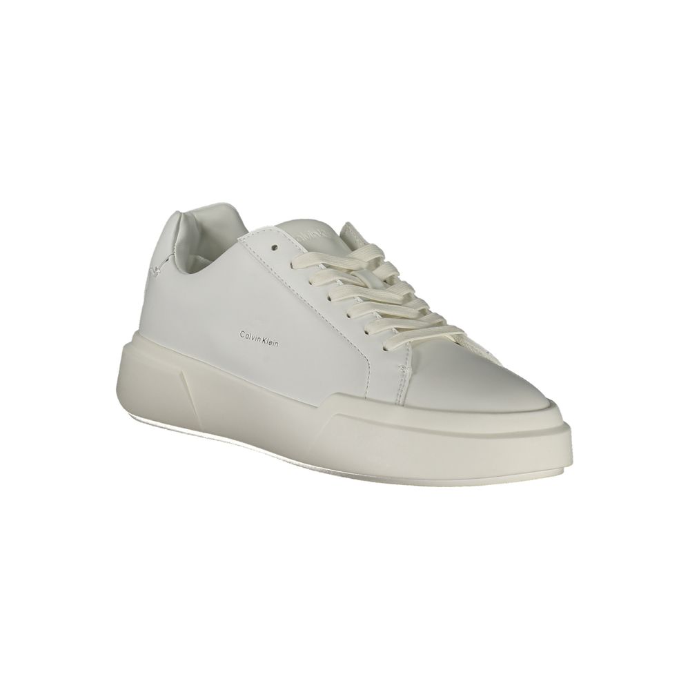 Calvin Klein Bianco Damen-Sneaker aus Polyurethan