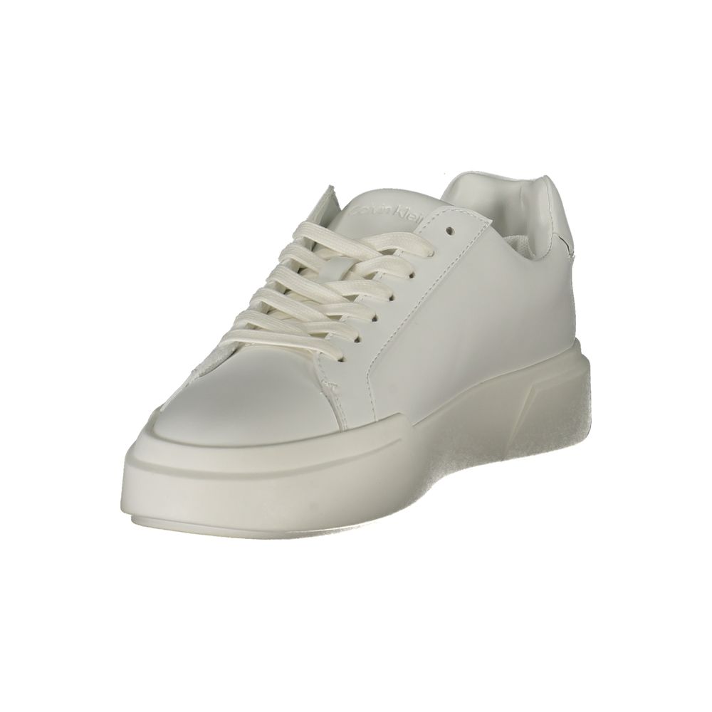 Calvin Klein Bianco Damen-Sneaker aus Polyurethan