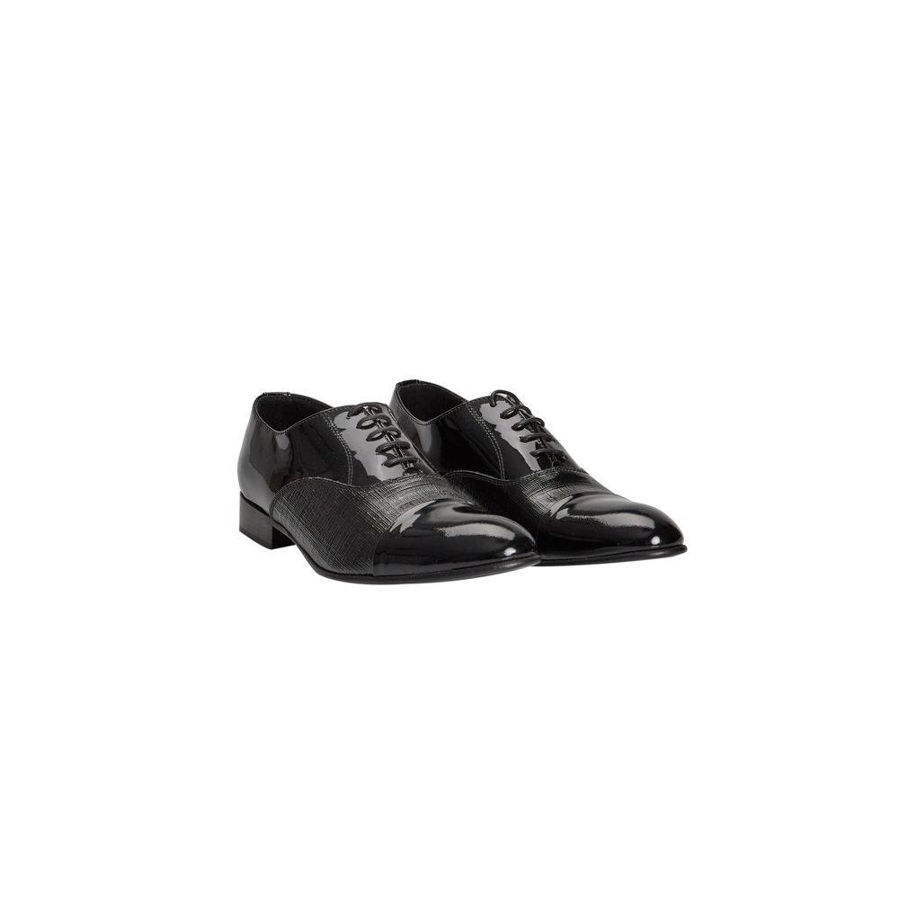 Roberto Pepe Luxury Black Calfskin Men's Loafers