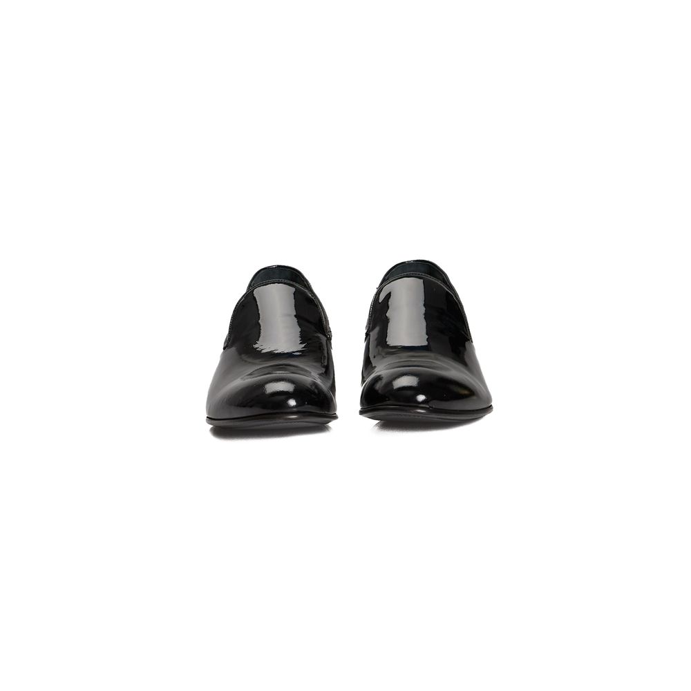 Mocassins Roberto Pepe de luxe en cuir de veau noir pour homme