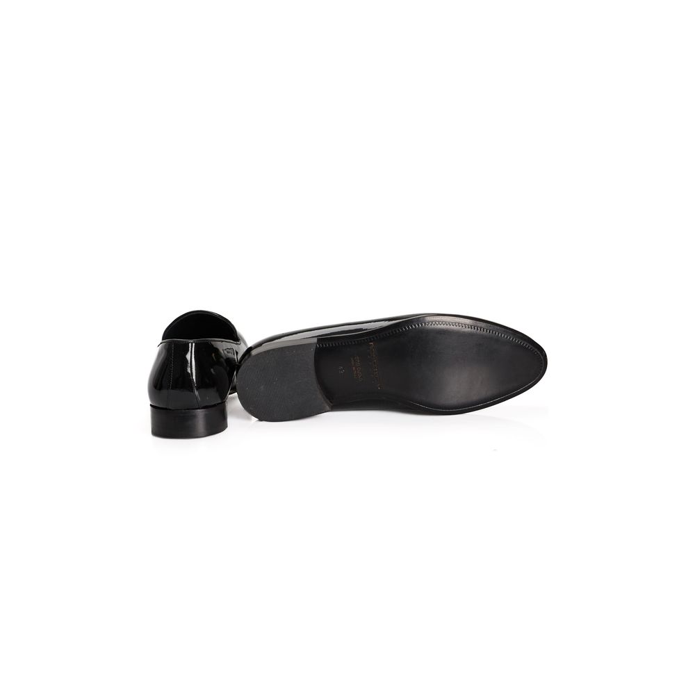 Mocassins Roberto Pepe de luxe en cuir de veau noir pour homme