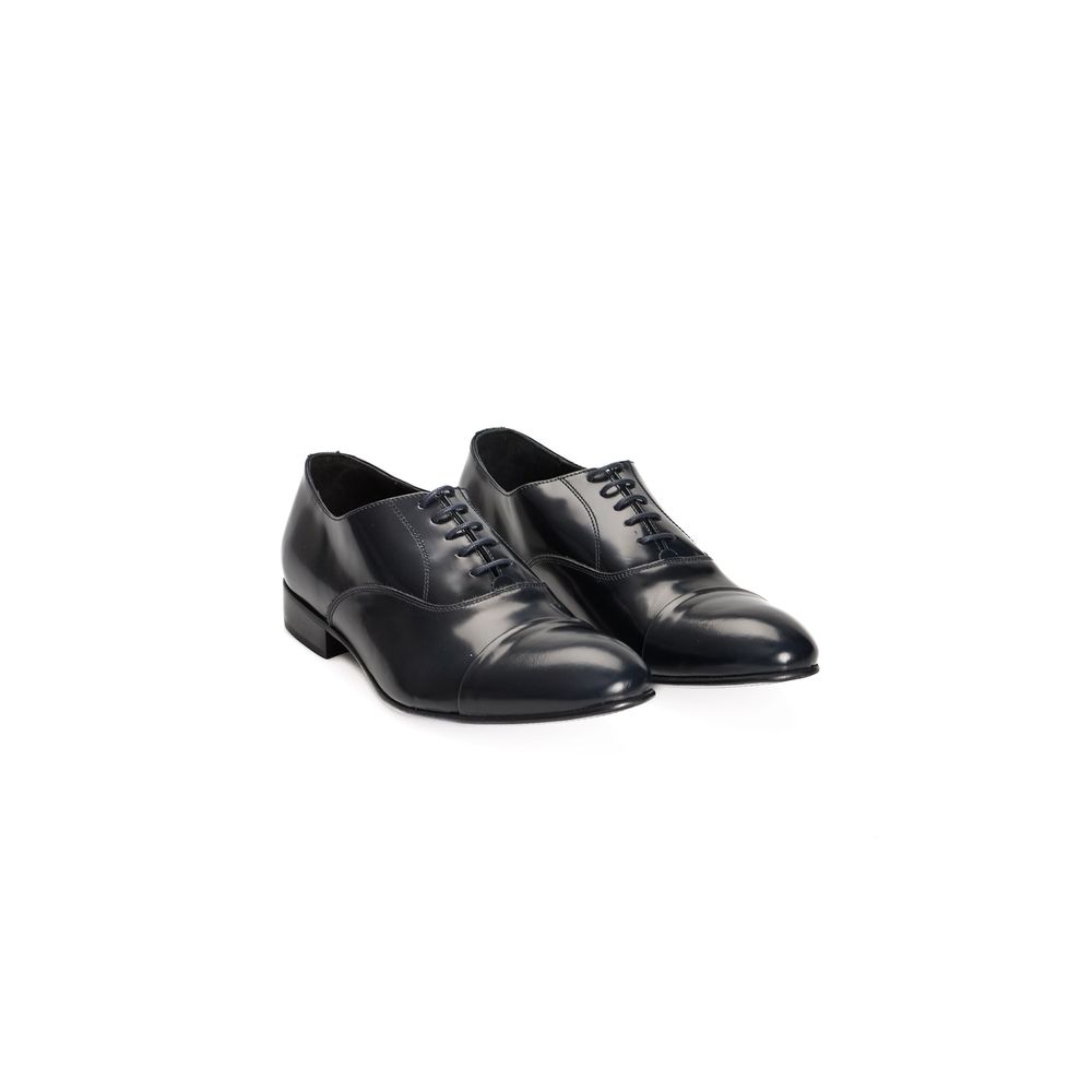 Roberto Pepe Luxury Blue Calfskin Men's Loafers