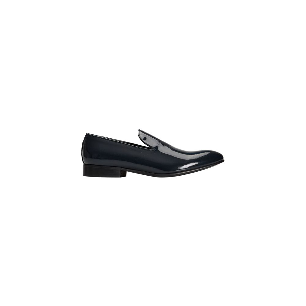 Roberto Pepe Luxury Blue Calfskin Men's Loafers