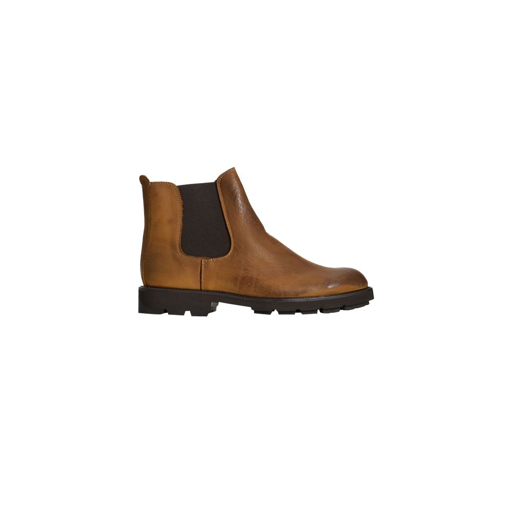 Bottes de luxe Roberto Pepe en veau marron pour homme