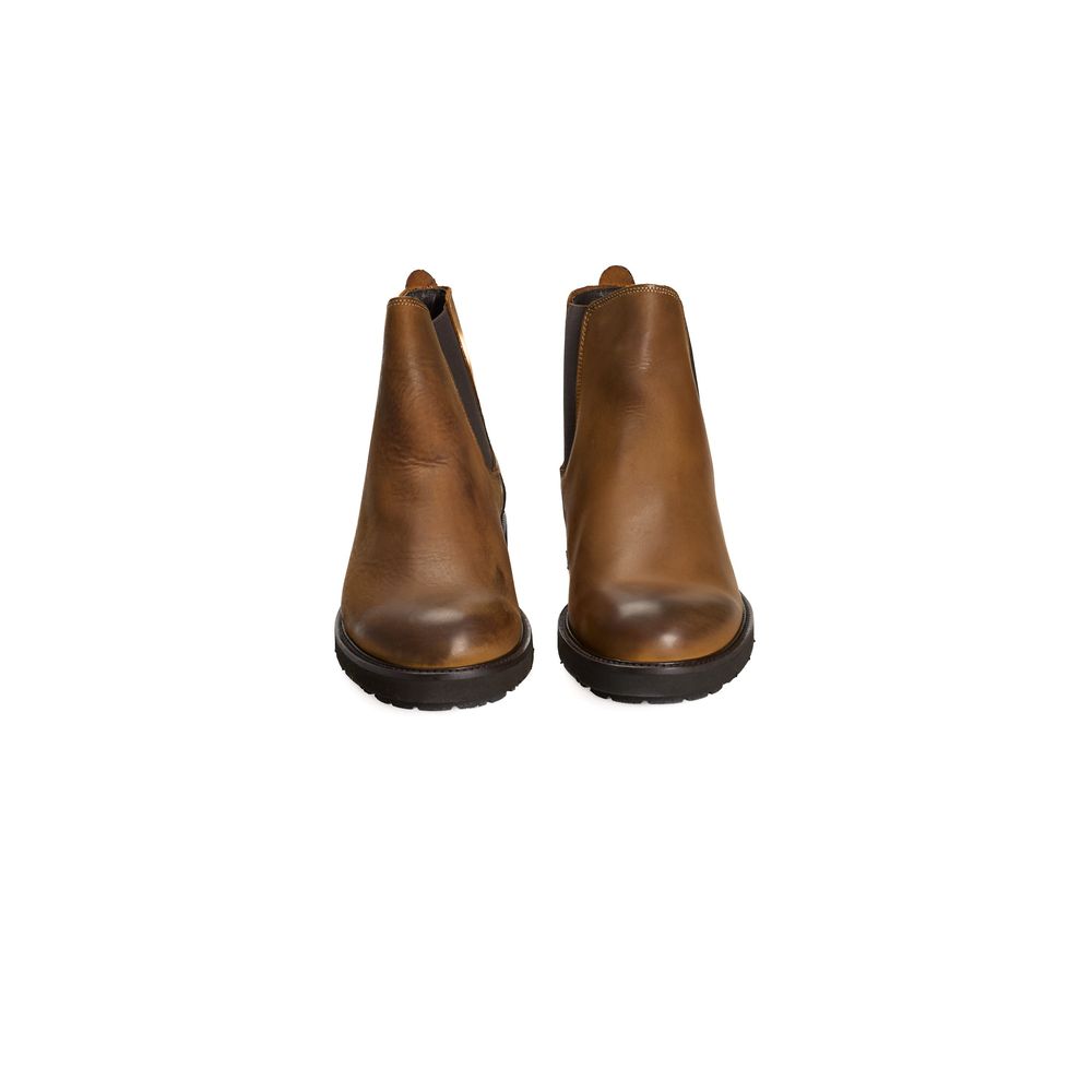 Bottes de luxe Roberto Pepe en veau marron pour homme
