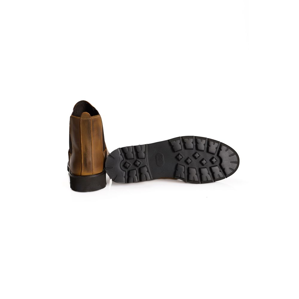 Bottes de luxe Roberto Pepe en veau marron pour homme