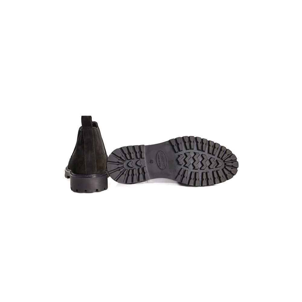 Bottes pour homme en cuir de veau noir Roberto Pepe Luxury