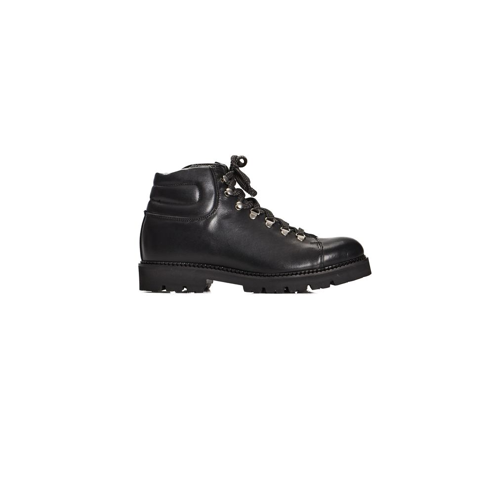 Bottes Roberto Pepe Luxury pour hommes en cuir de veau noir
