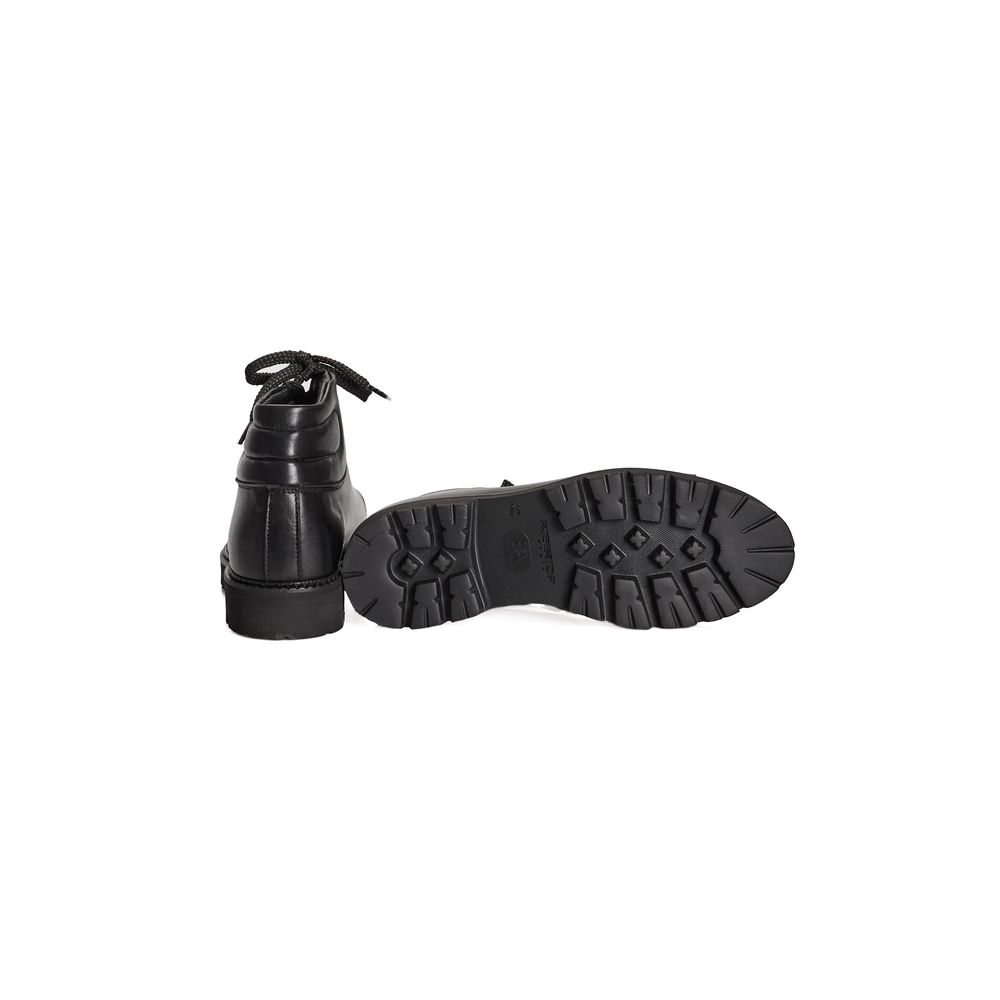 Bottes Roberto Pepe Luxury pour hommes en cuir de veau noir