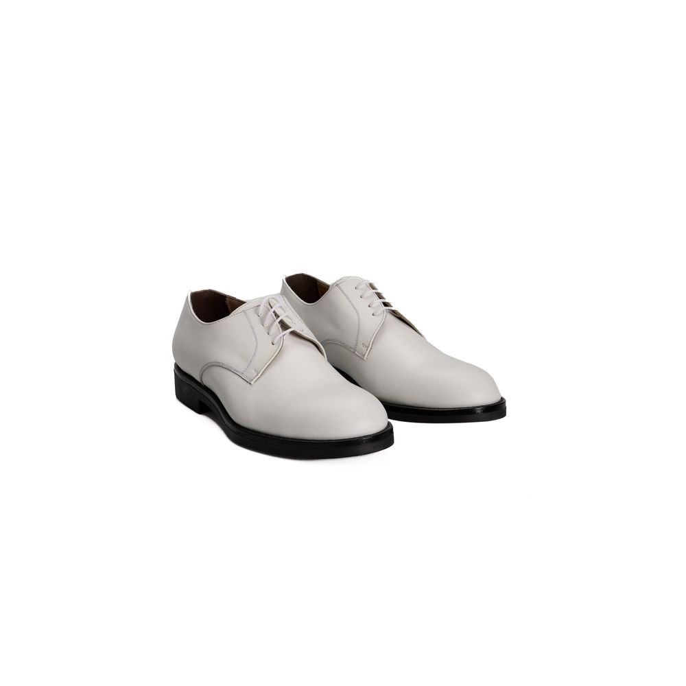 Roberto Pepe Luxury White Calfskin Men's Loafers