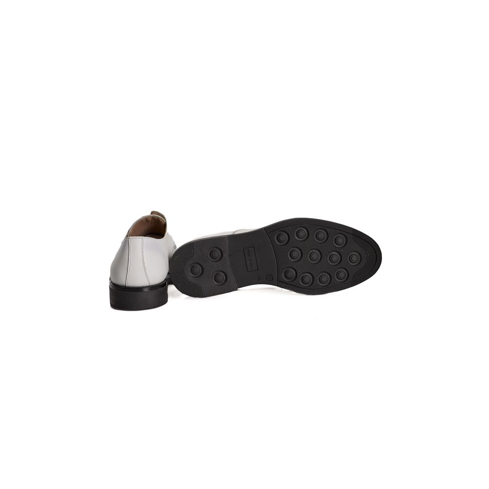 Roberto Pepe Luxury White Calfskin Men's Loafers