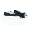 Mocassins en cuir noir Mr&Mrs Italy pour femme