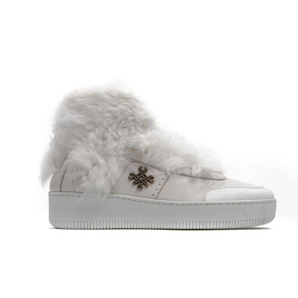 Mr&Mrs Italy White Cotton Women's Sneakers