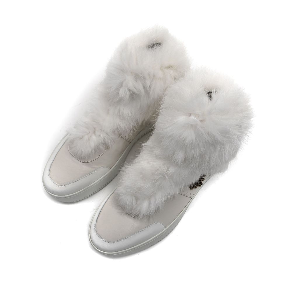 Mr&Mrs Italy White Cotton Women's Sneakers
