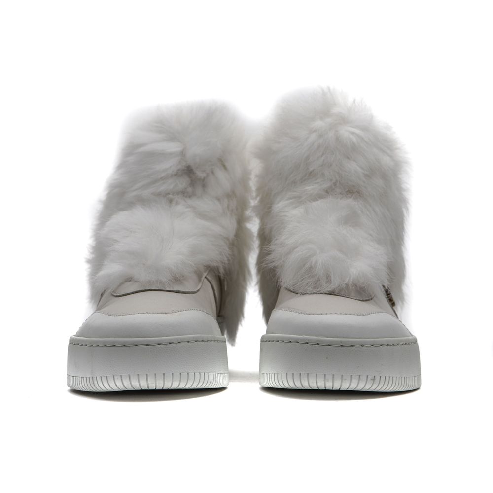 Mr&Mrs Italy White Cotton Women's Sneakers
