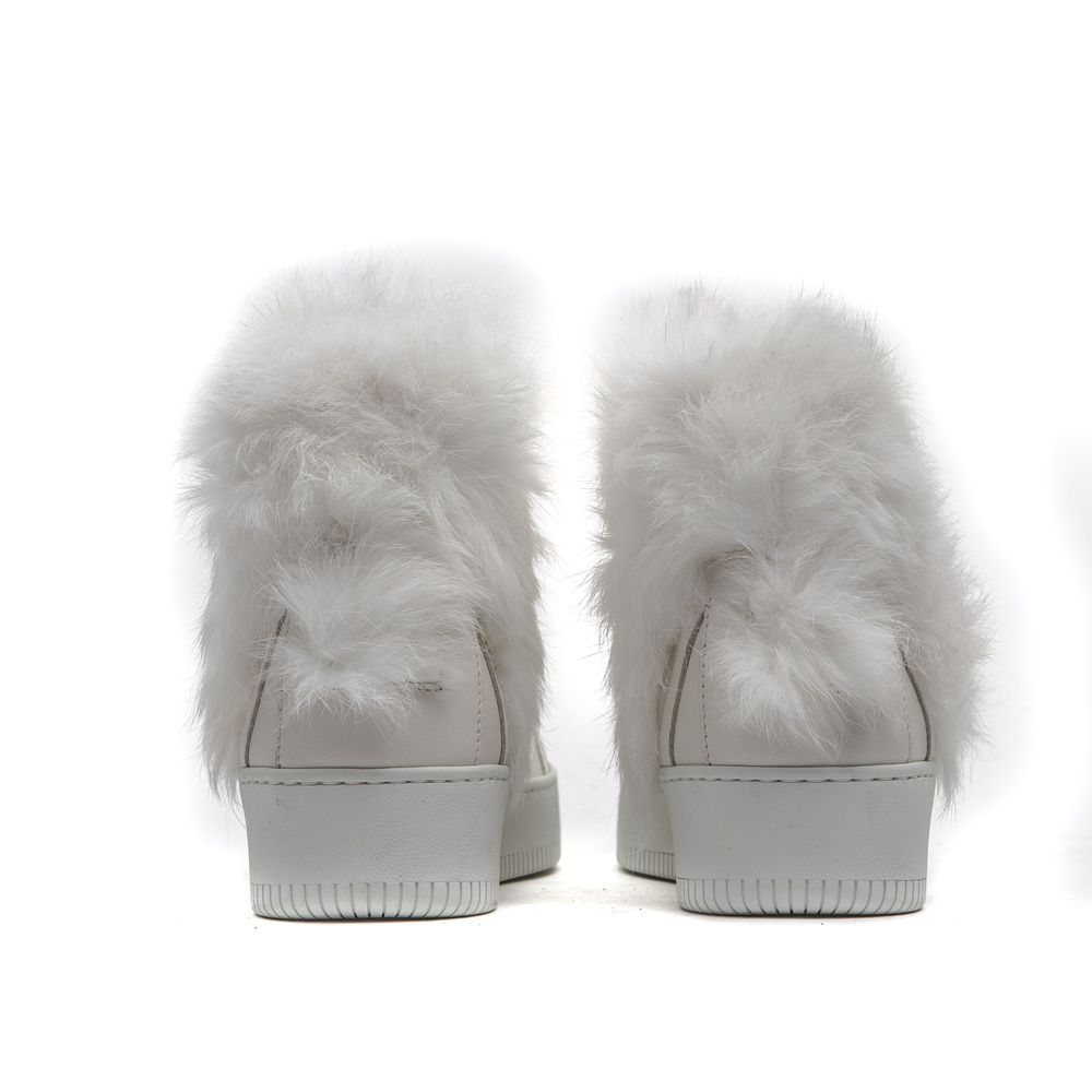 Mr&Mrs Italy White Cotton Women's Sneakers