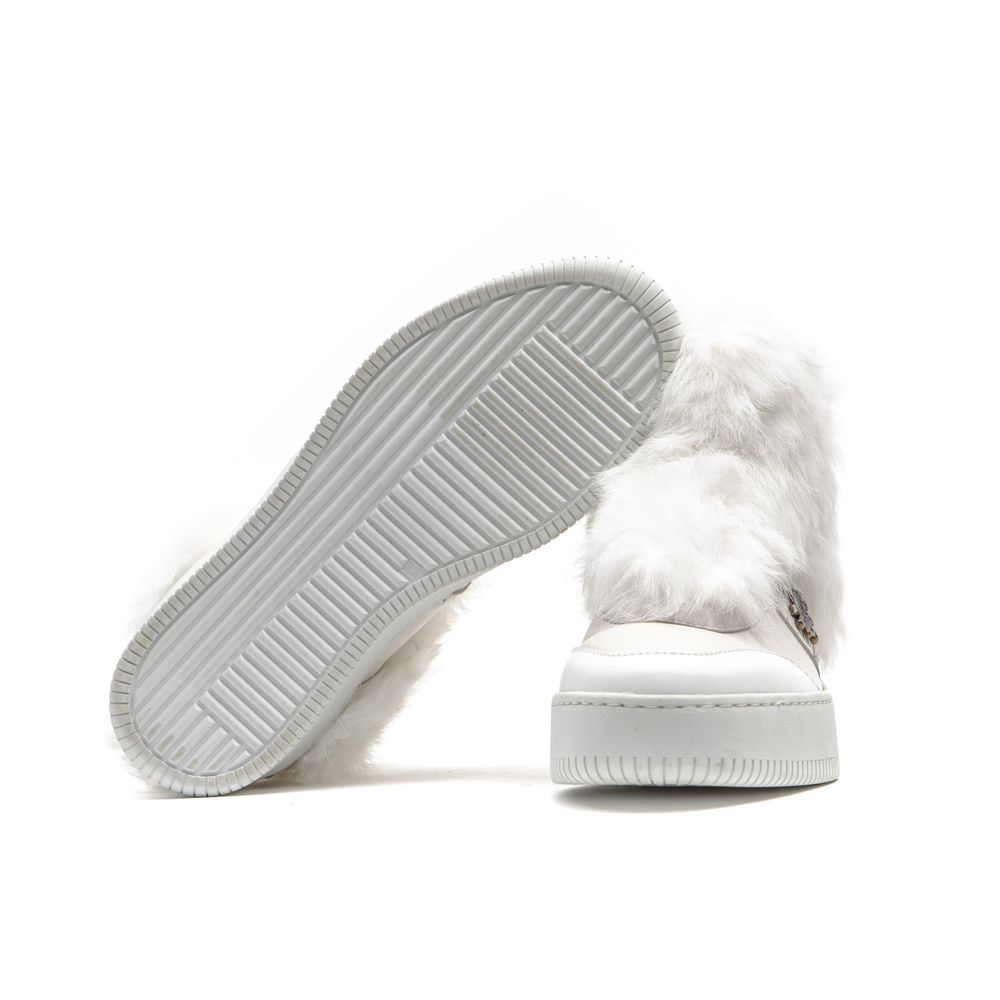 Mr&Mrs Italy White Cotton Women's Sneakers