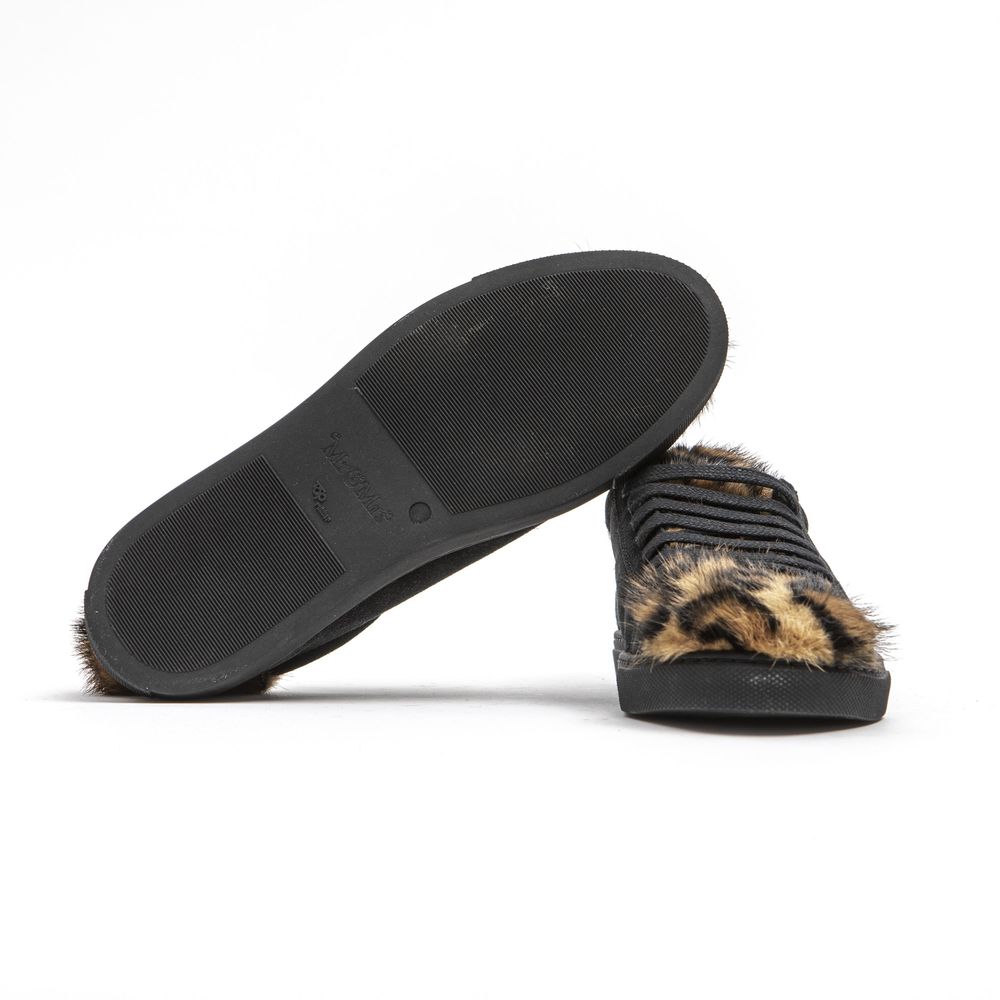 Baskets Mr&Mrs Italy en cuir véritable noir