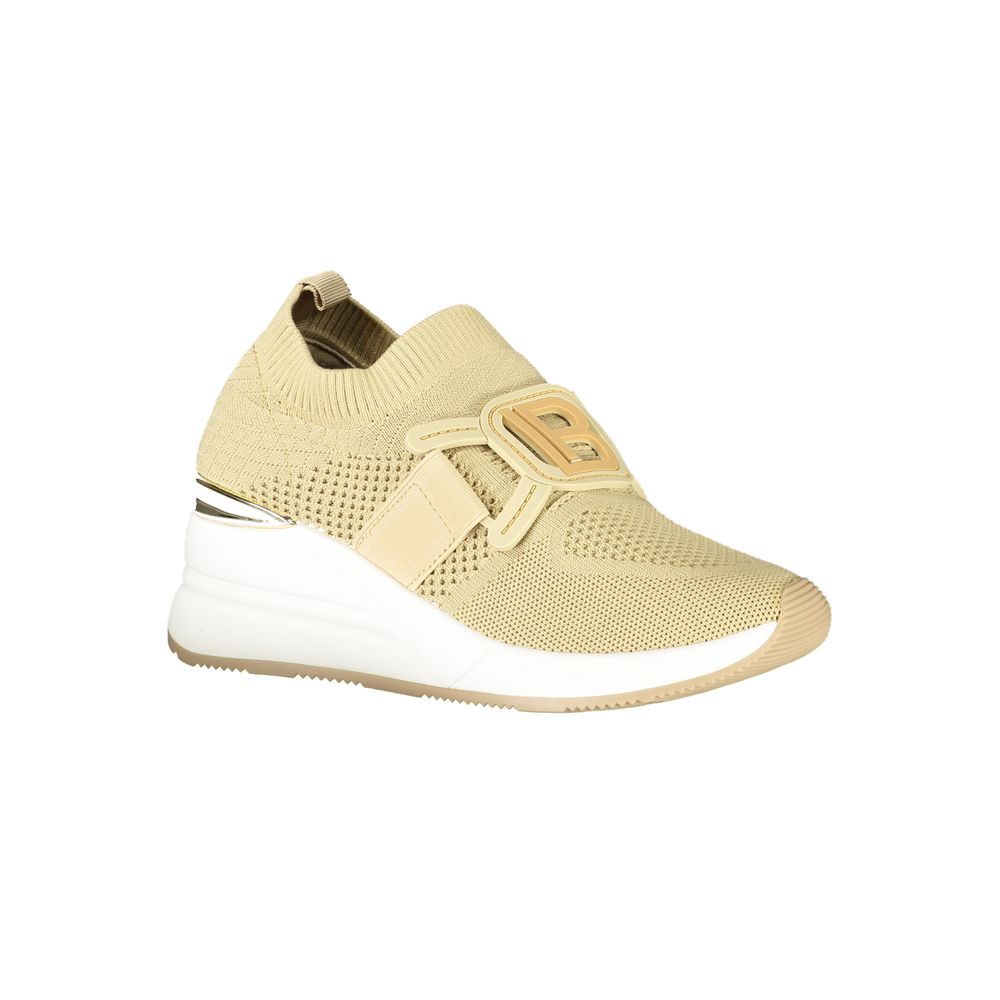 Laura Biagiotti Women's Sneakers in Beige Polyurethane