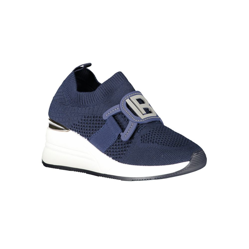 Chaussures de sport bleues en polyester Laura Biagiotti
