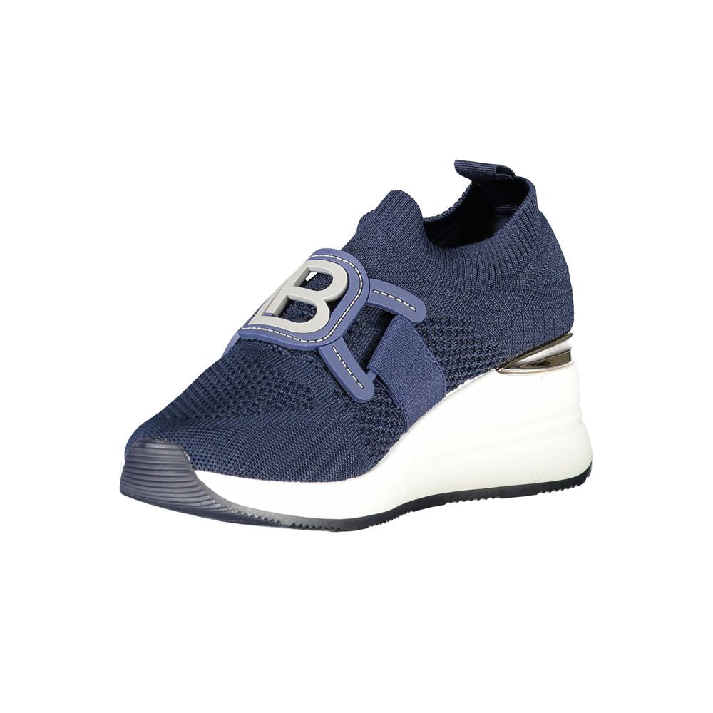 Chaussures de sport bleues en polyester Laura Biagiotti