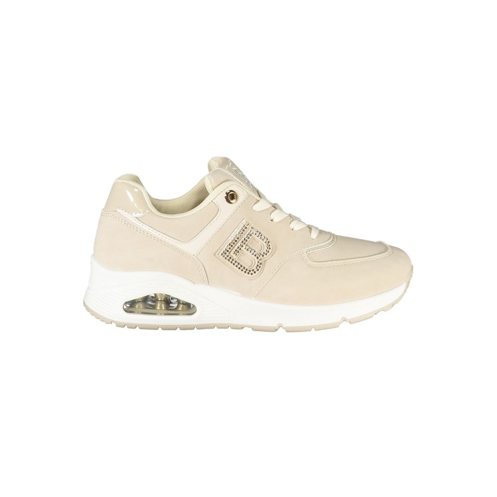 Baskets femme Laura Biagiotti en polyuréthane beige
