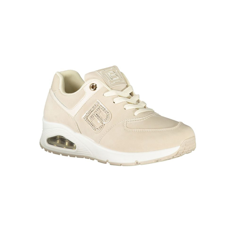Baskets femme Laura Biagiotti en polyuréthane beige