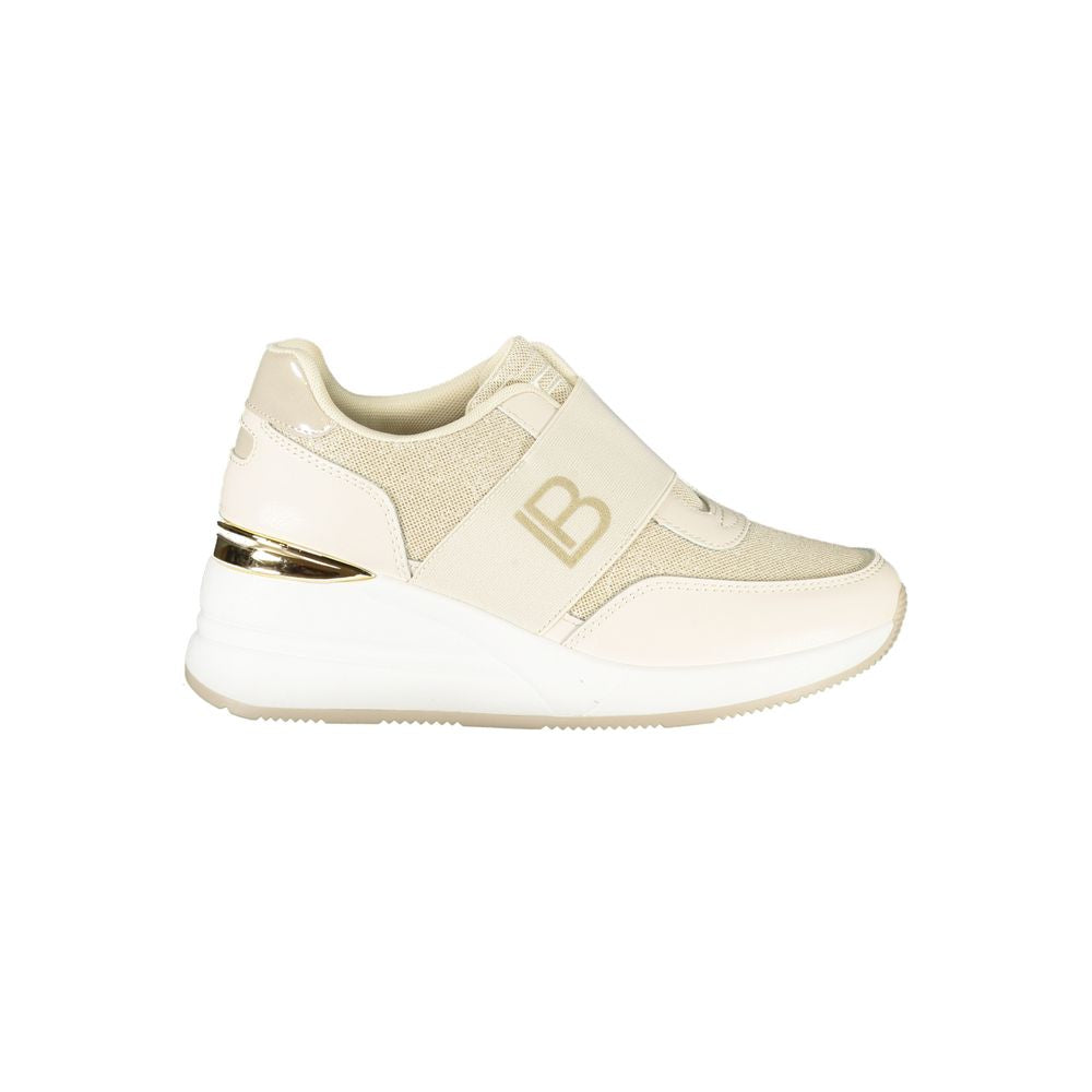 Laura Biagiotti Women's Sneakers in Beige Polyurethane