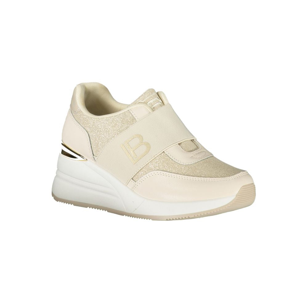 Laura Biagiotti Women's Sneakers in Beige Polyurethane