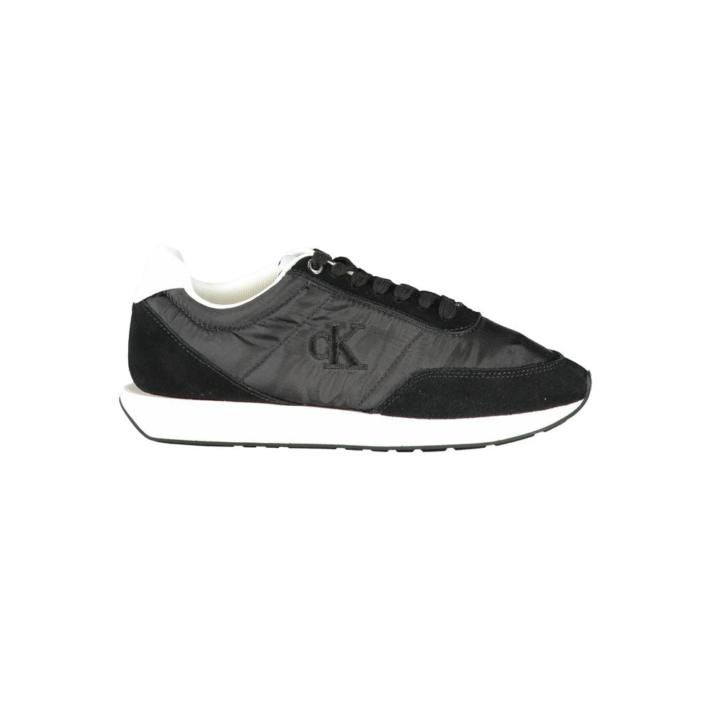 Baskets noires en polyester pour femme Calvin Klein