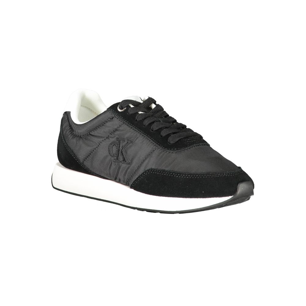 Baskets noires en polyester pour femme Calvin Klein