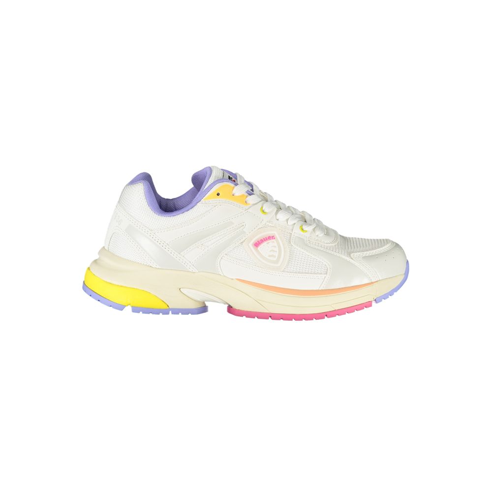 Blauer Bianco Damen-Sneaker aus Polyurethan