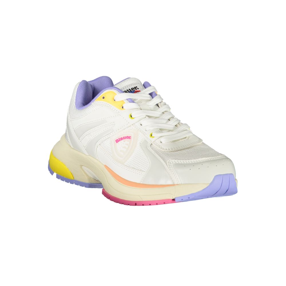 Blauer Bianco Damen-Sneaker aus Polyurethan