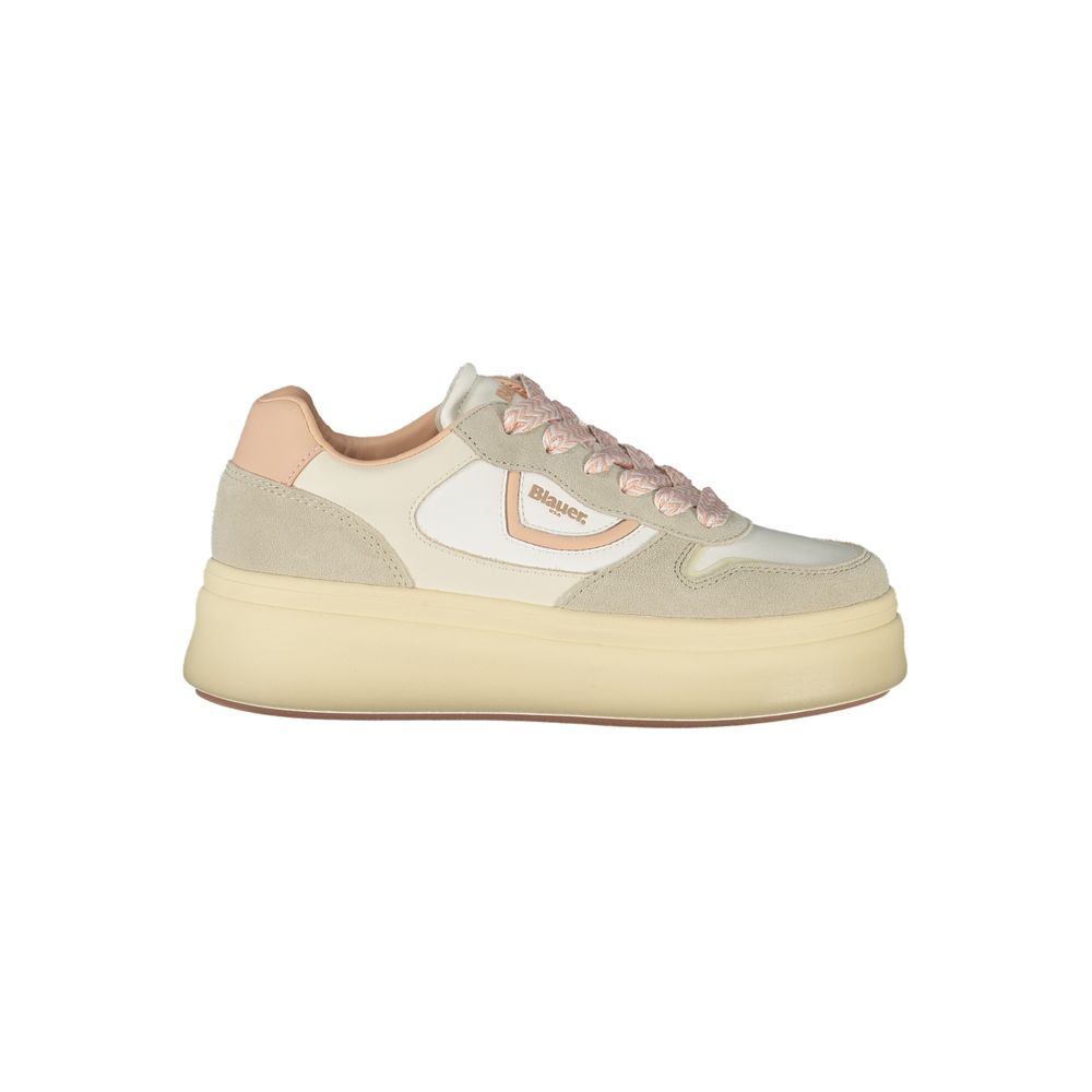 Blauer Bianco Damen-Sneaker aus Polyurethan