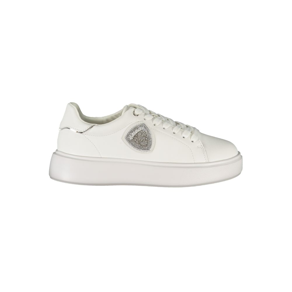 Blauer Bianco Damen-Sneaker aus Polyurethan