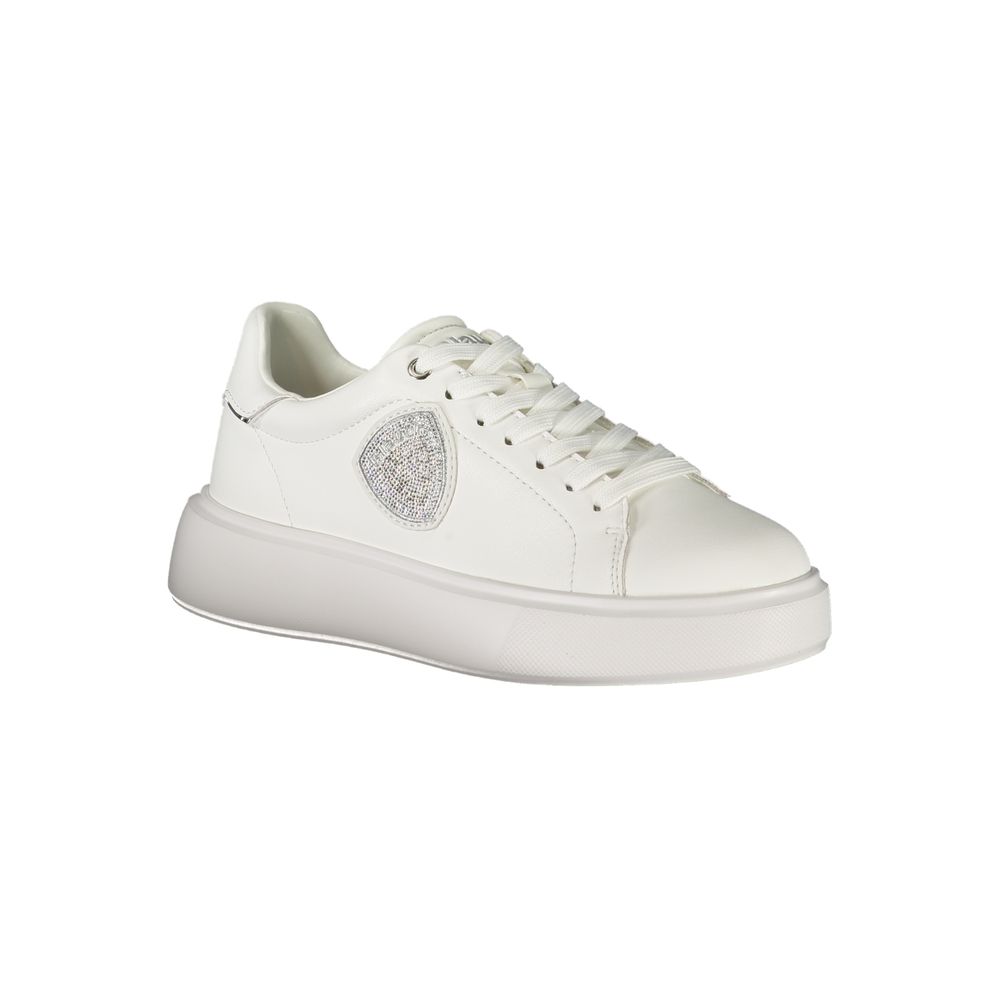 Blauer Bianco Damen-Sneaker aus Polyurethan