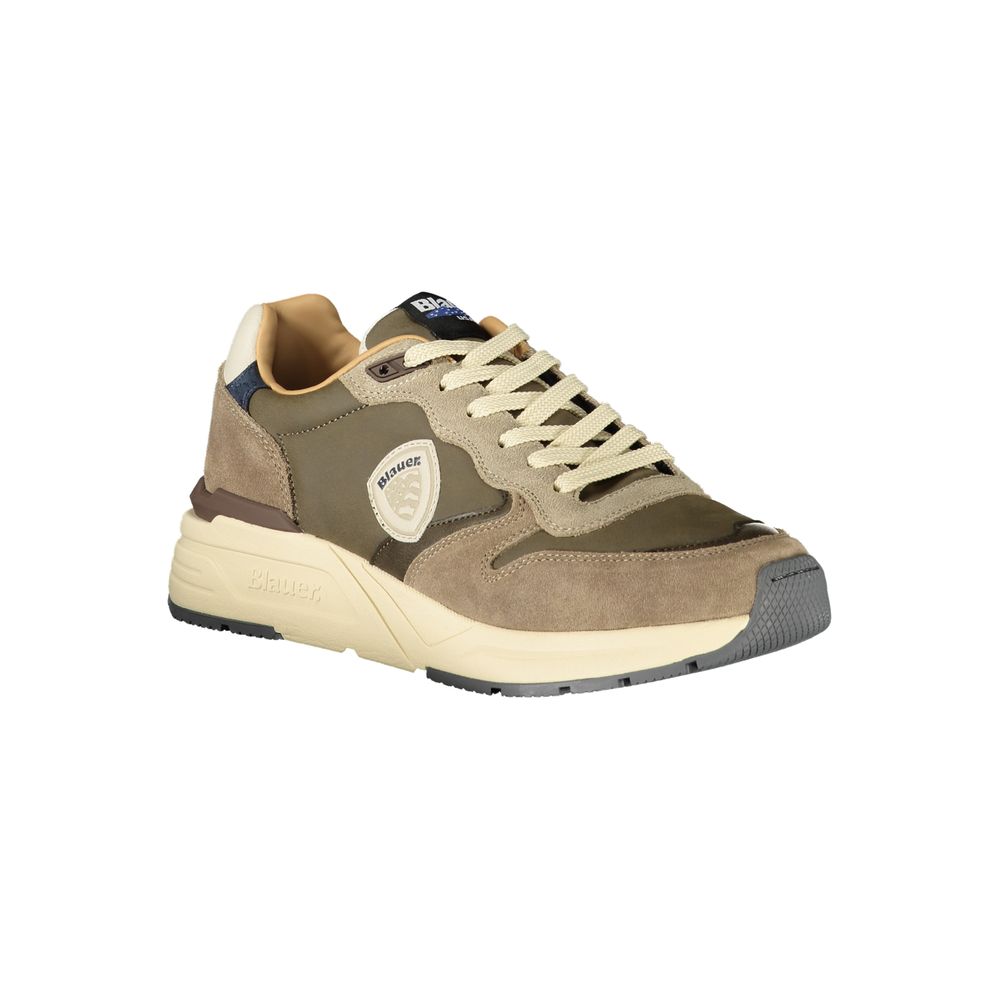 Blauer Grigio Poliuretano Herren-Sneaker