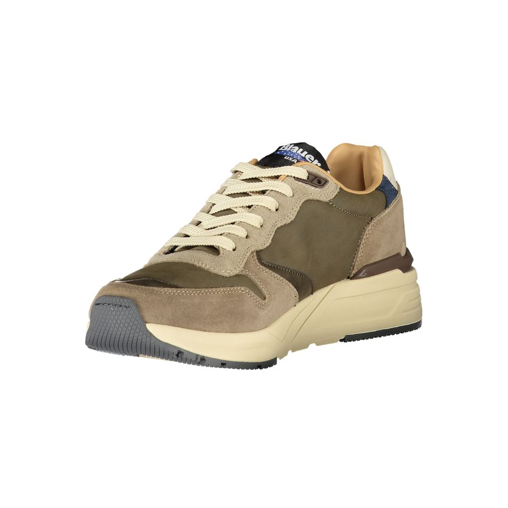 Blauer Grigio Poliuretano Herren-Sneaker