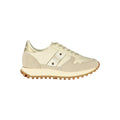 Blauer Beige Genuine Leather Sneaker