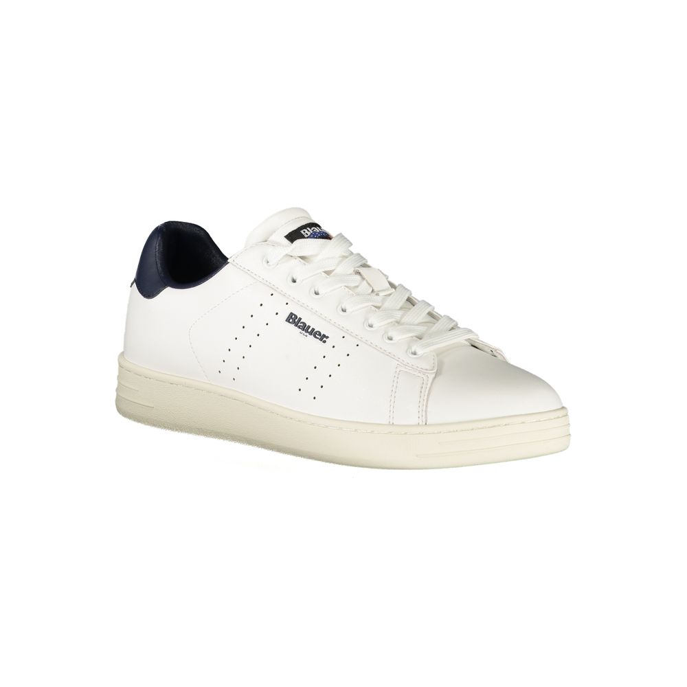 Blauer Herren-Sneaker aus weißem Polyurethan
