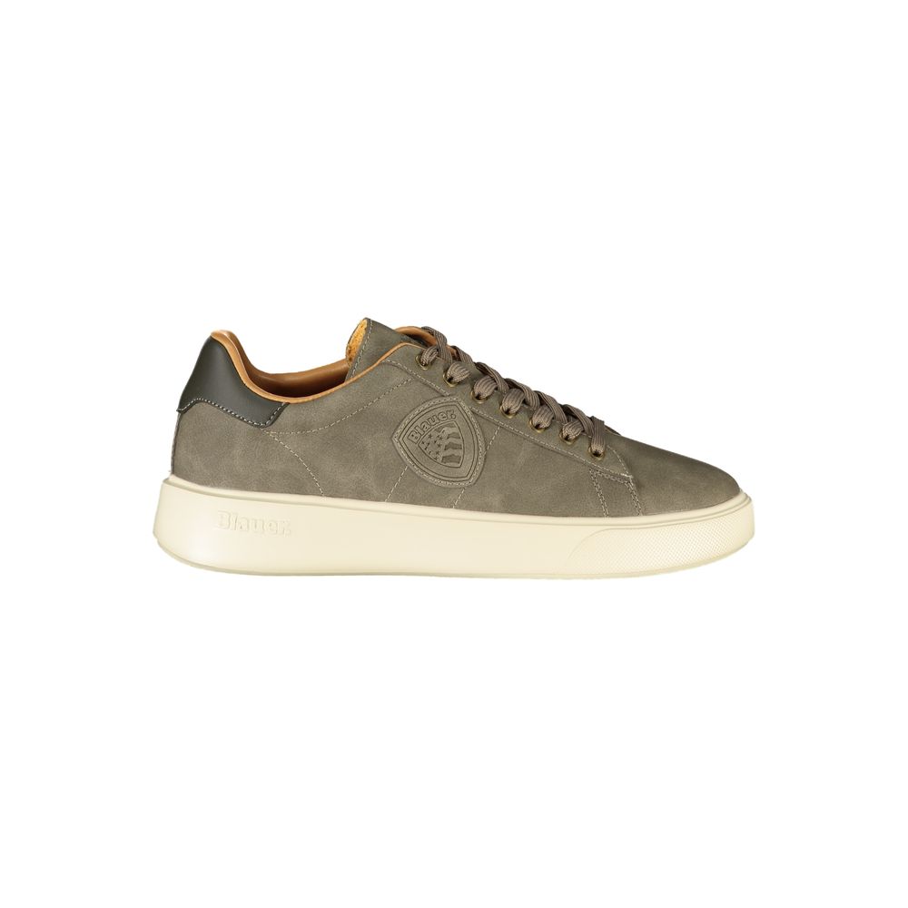 Blauer Graue Sportschuhe aus Polyester
